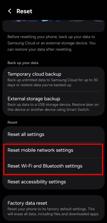 reset-wifi setting