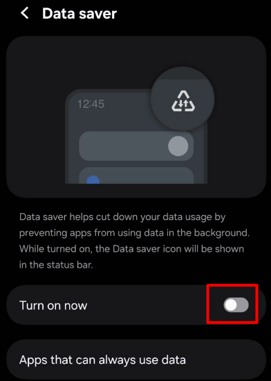 Data Usage Restrictions