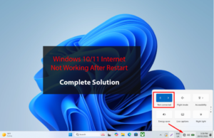 Internet Not Working After Restart