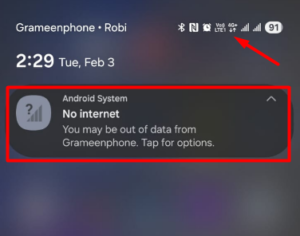 data connected but no internet
