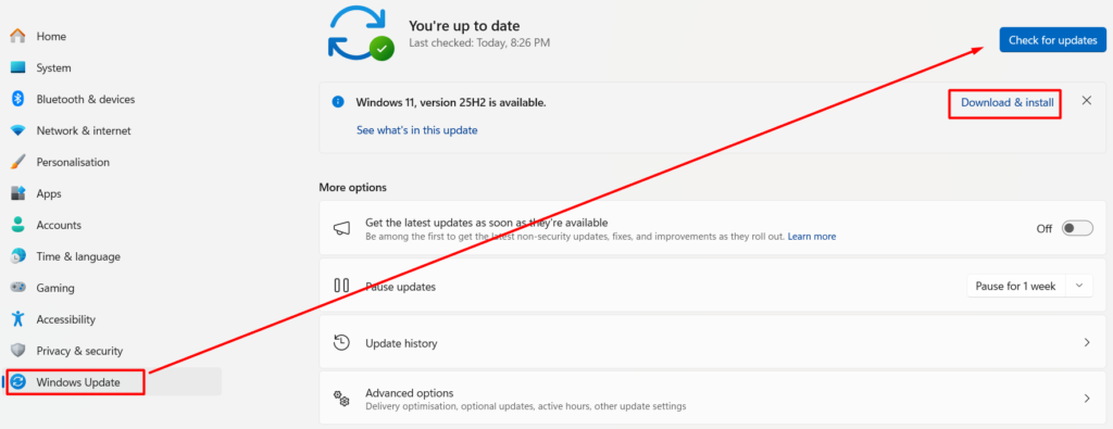 Windows blue screen error_ Windows Update