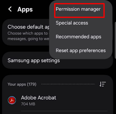 App permission 