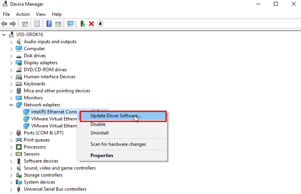 Internet Not Working After Restart