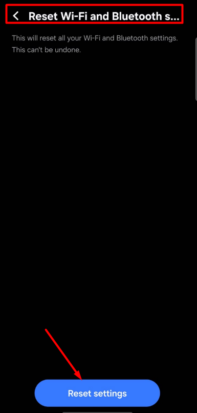 Slow Internet Speed on Android_ Reset Wi-fi Setting