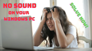 No sound on windows PC