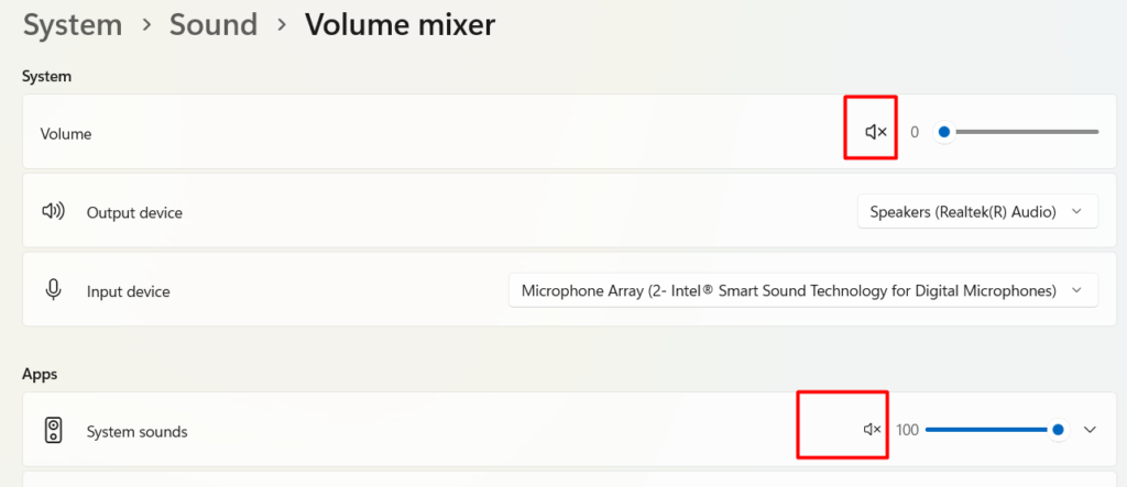 No Sound on Windows PC